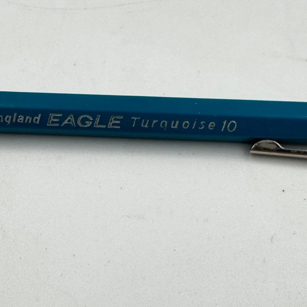 Eagle Turquoise 10 Lead Holder Drafting Pencil Blue Vintage England
